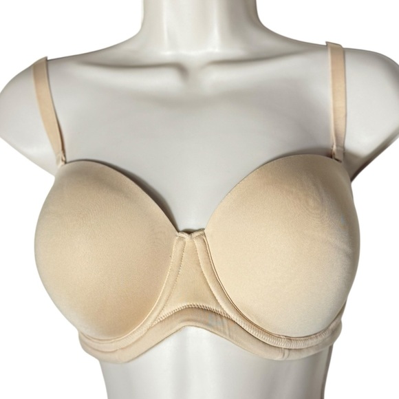 Wacoal Red Carpet Strapless Underwire Bra size 38D- style 854119 - Natural Nude - Picture 2 of 13